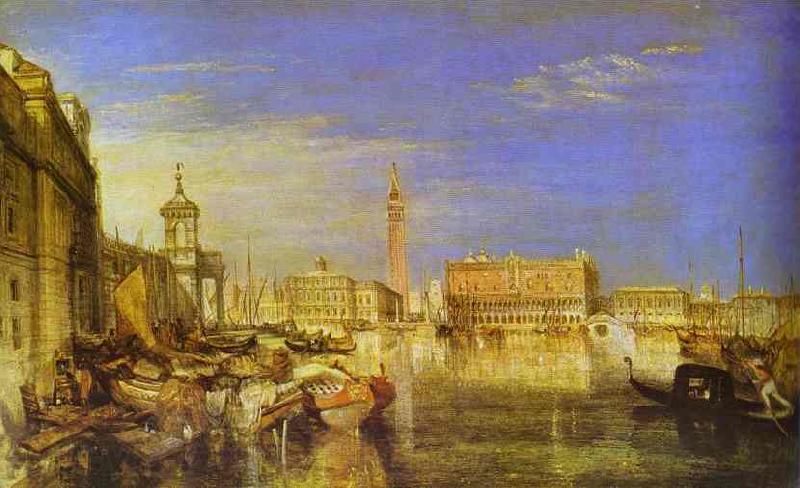 J.M.W. Turner Bridge of Signs, Ducal Palace and Custom- House, Venice Canaletti Painting Germany oil painting art